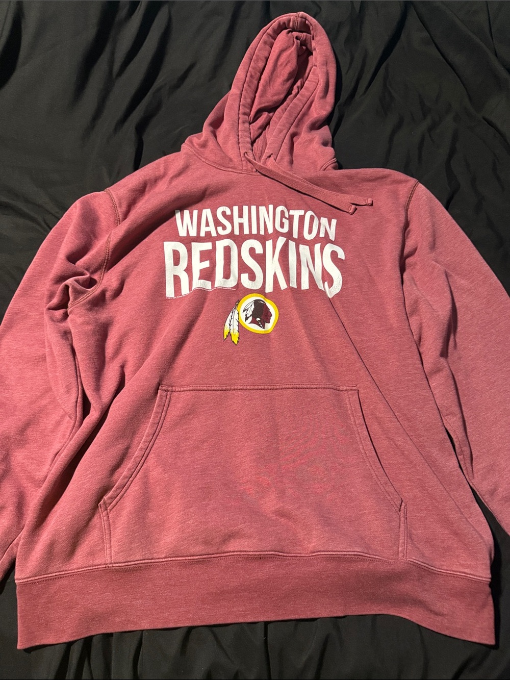 NFL Washington Redskins Maroon Pullover Hoodie with White Logo